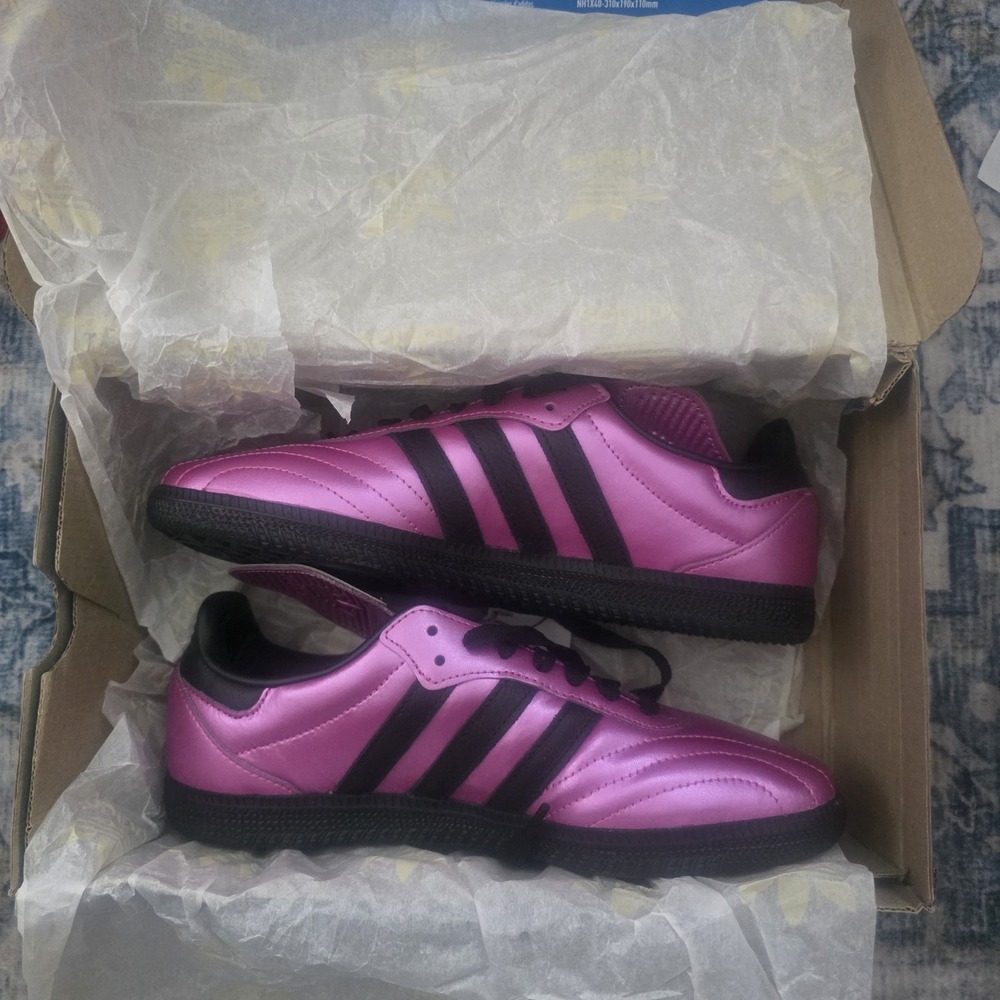 Adidas Originals Samba LT sneakers in metallic pink Womens Sz 8 Limited Edition - Picture 5 of 9